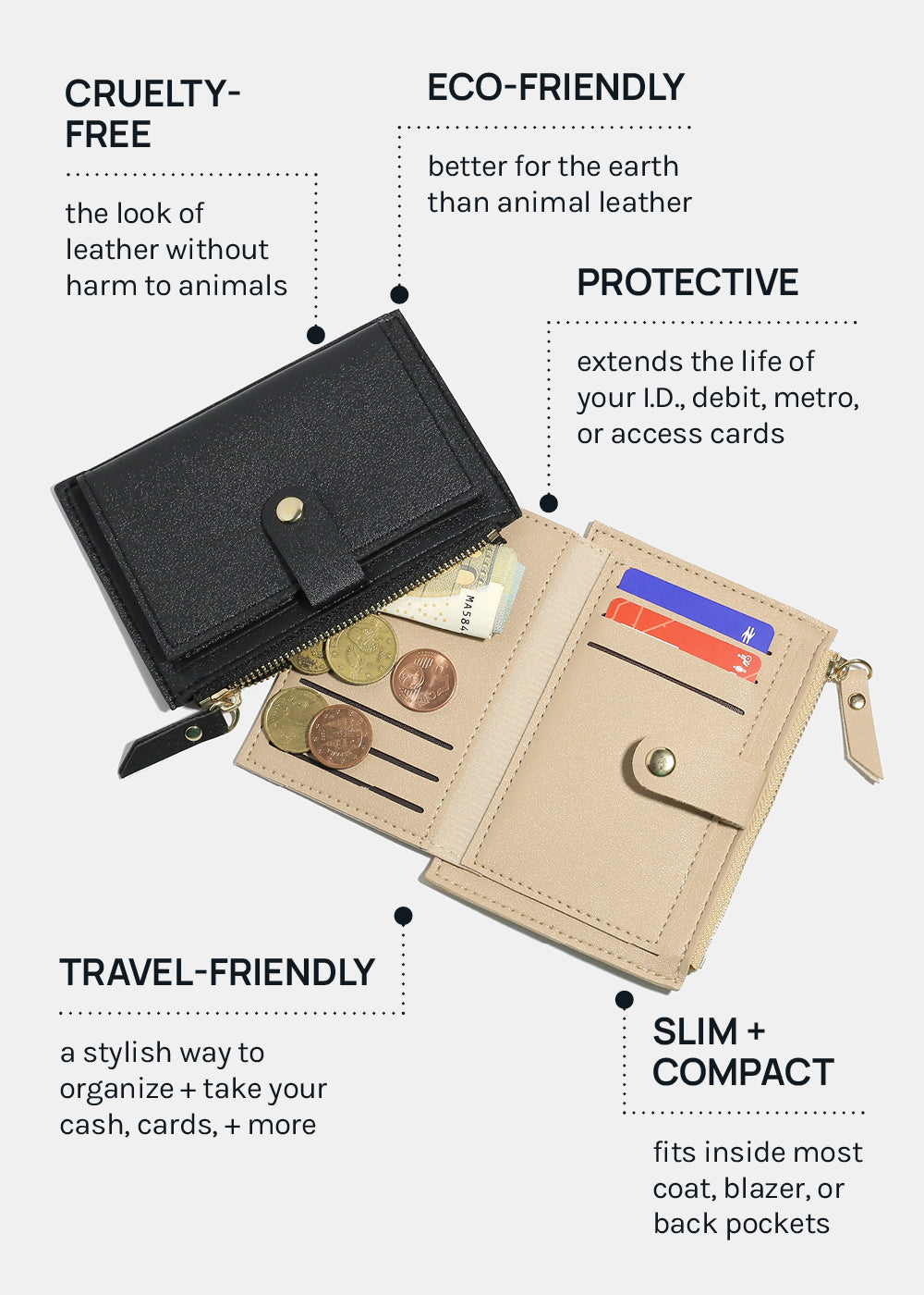 A+ Vegan Leather Wallet
