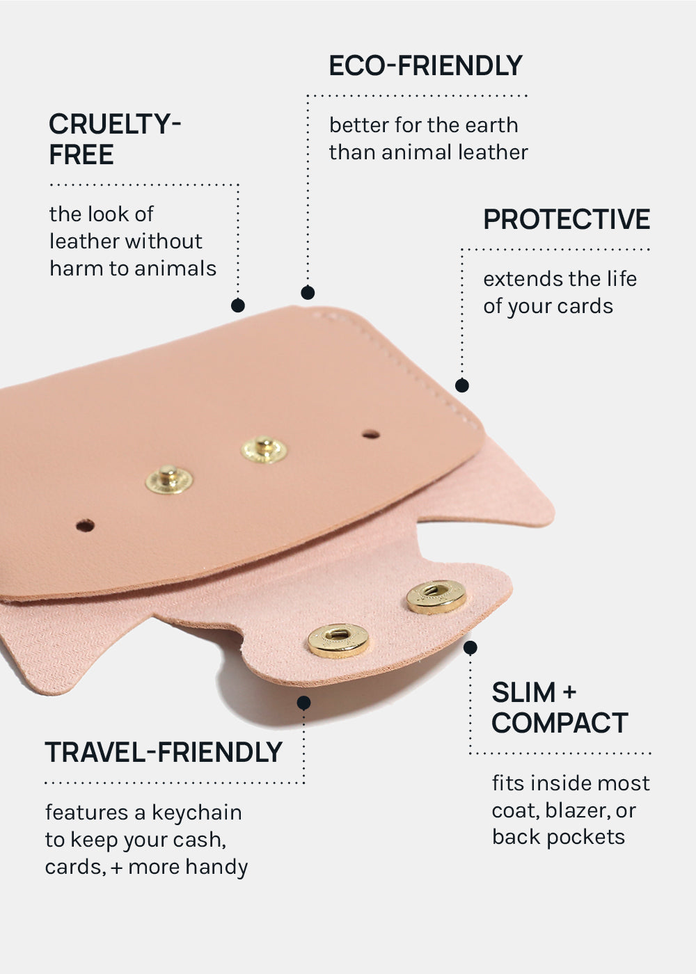 Paw Paw Vegan Leather Card Holder