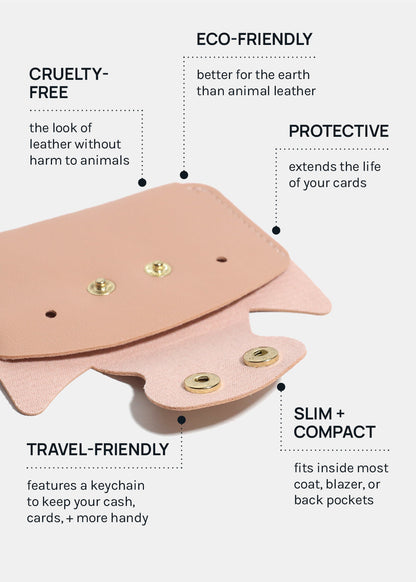 Paw Paw Vegan Leather Card Holder