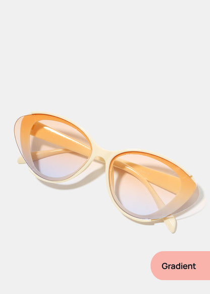 A+ Unique Overlapping Glass on Frame Shades