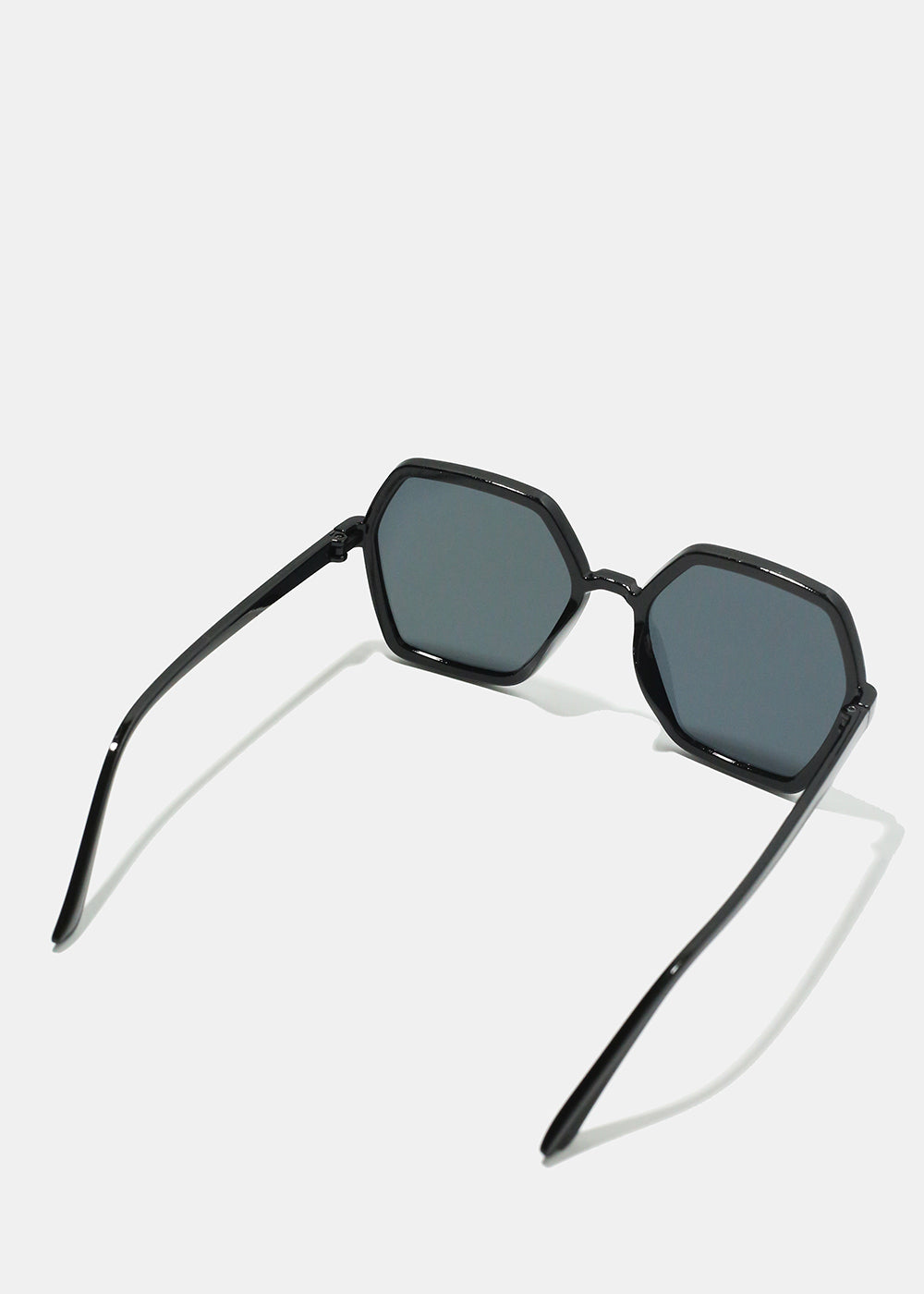 A+ Black Geometric Thin Frame Shades
