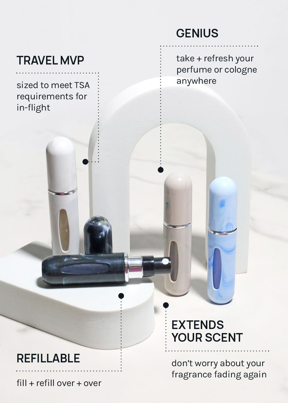 AOA Refillable Perfume Atomizer