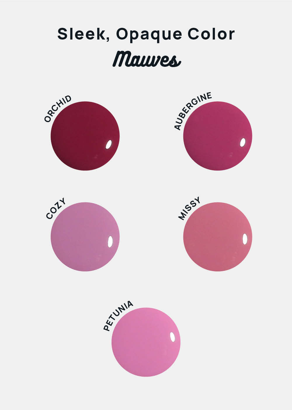 AOA Nail Lacquer – Mauves