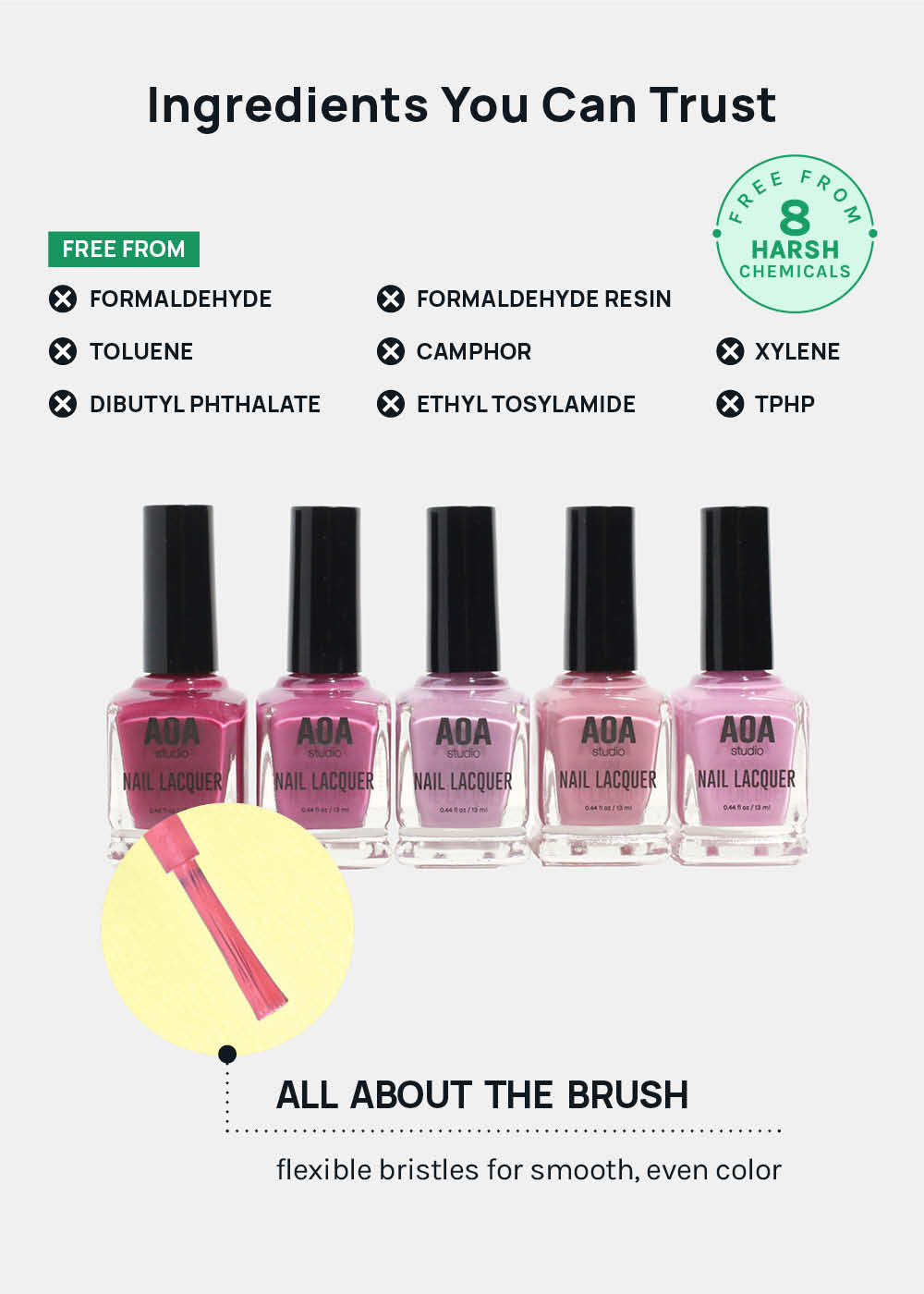 AOA Nail Lacquer – Mauves