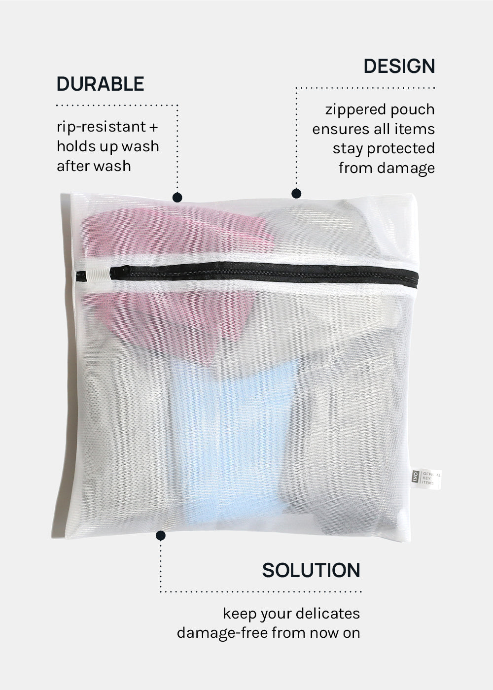 Official Key Items Mesh Laundry Bag
