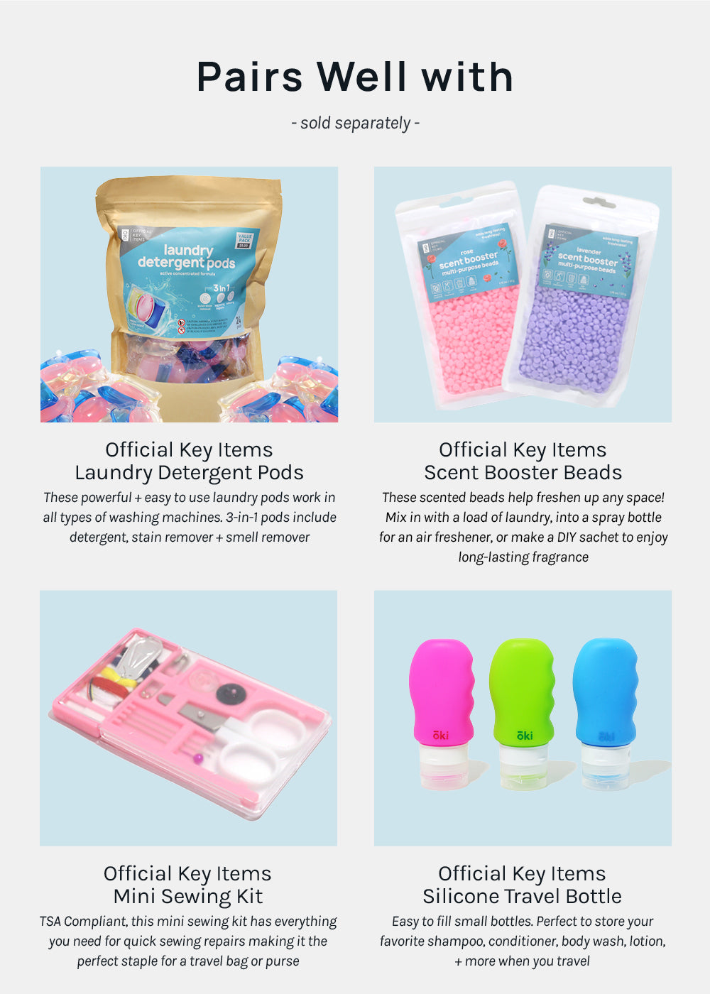 Official Key Items Mesh Laundry Bag