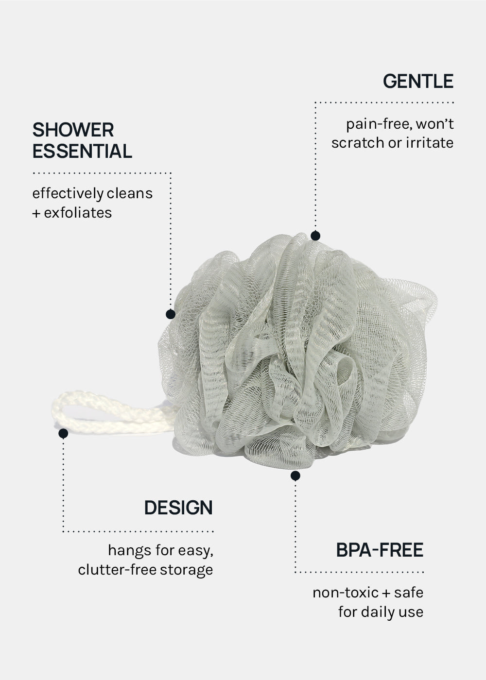 Official Key Items Mesh Loofah