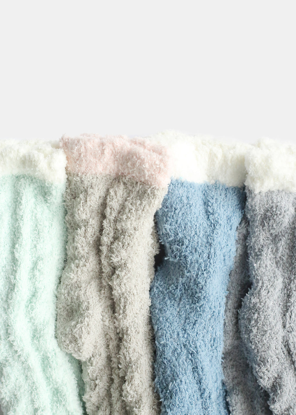 Two Tone Fuzzy Socks