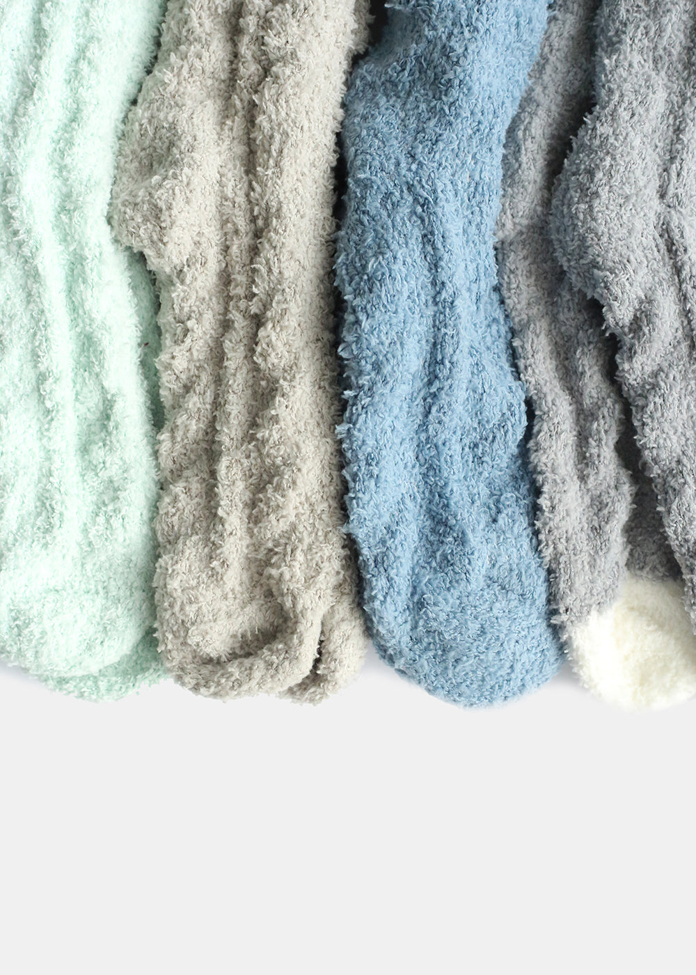 Two Tone Fuzzy Socks
