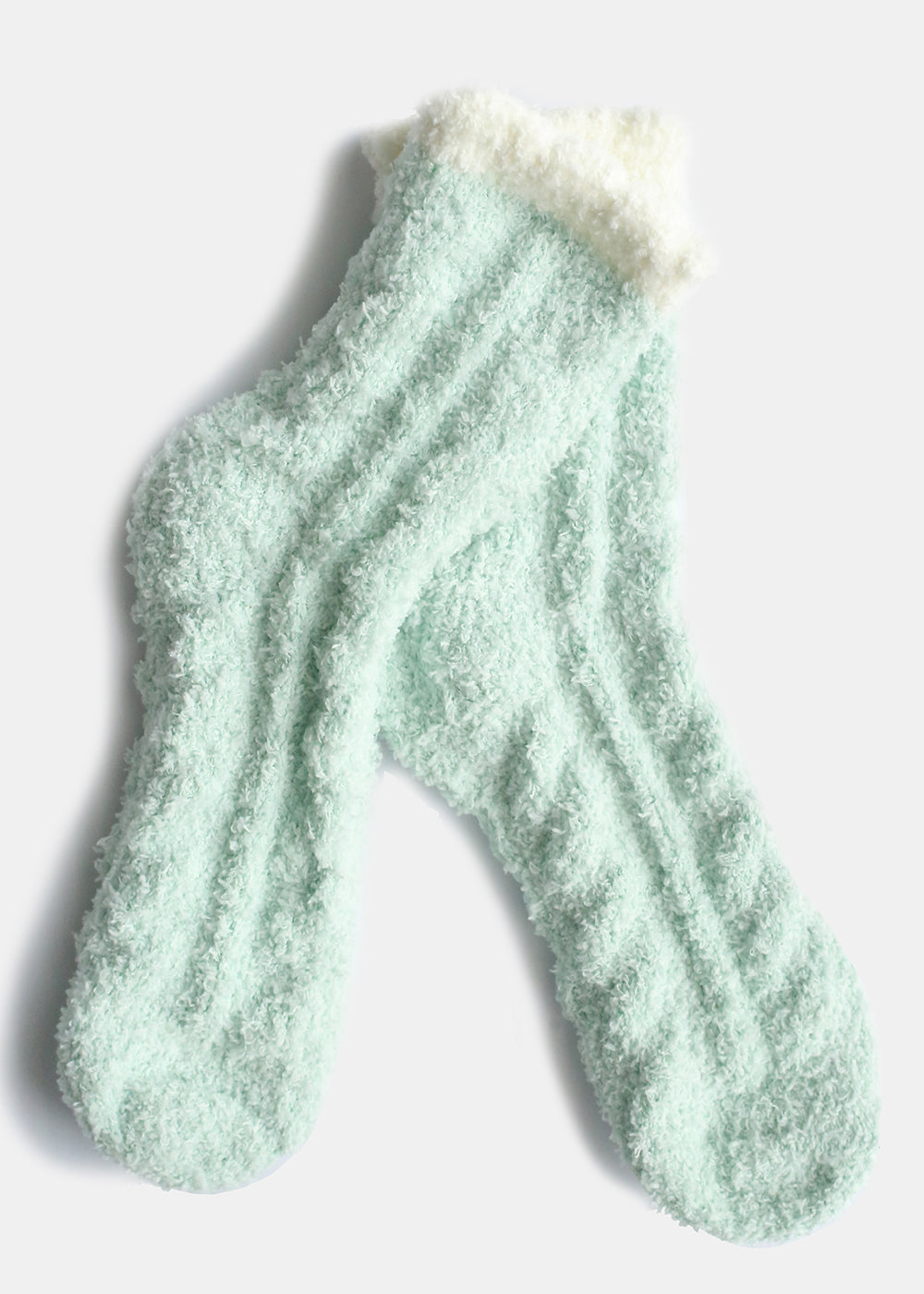Two Tone Fuzzy Socks