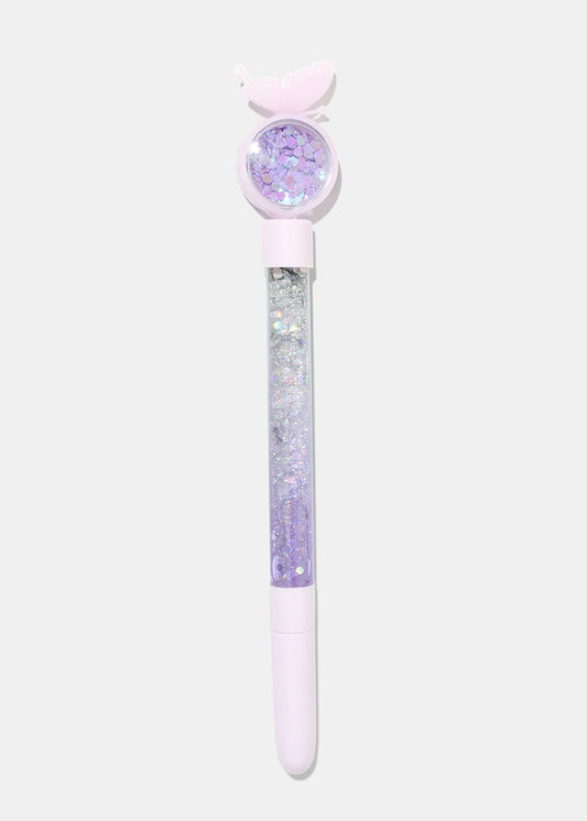 Wonderland Butterfly Glitter Pen