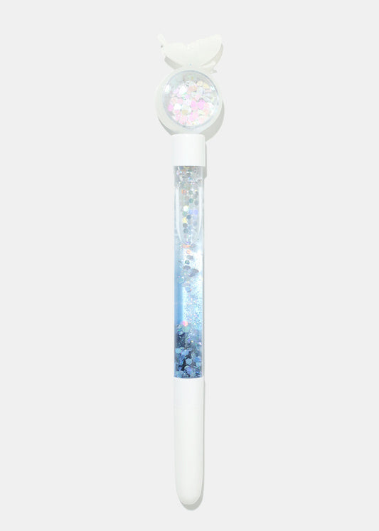 Wonderland Butterfly Glitter Pen