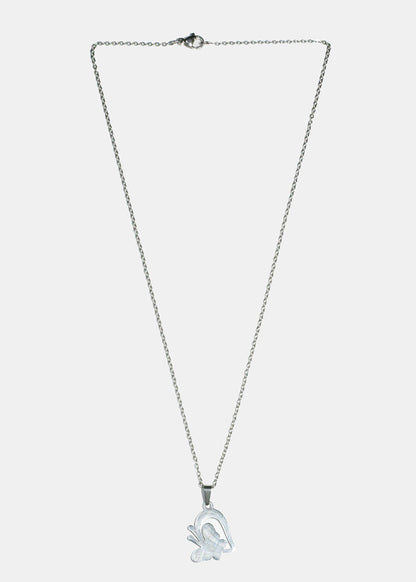 Butterfly & Half Heart Necklace