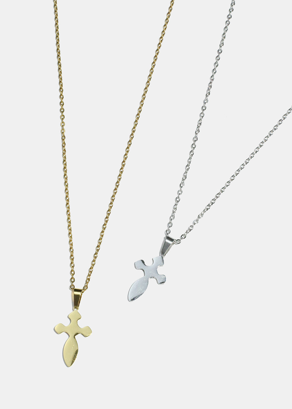 Rounded Cross Necklace