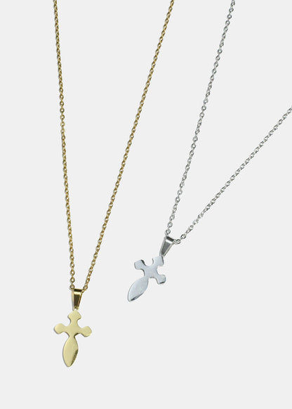 Rounded Cross Necklace