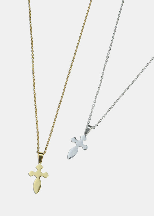 Rounded Cross Necklace