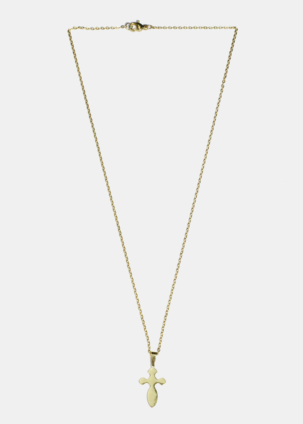 Rounded Cross Necklace