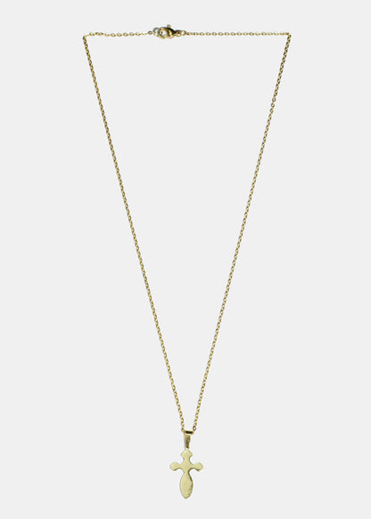 Rounded Cross Necklace