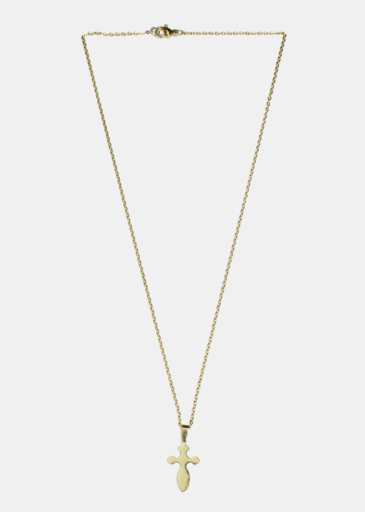 Rounded Cross Necklace