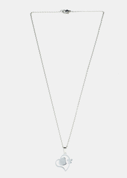 Double Heart Necklace