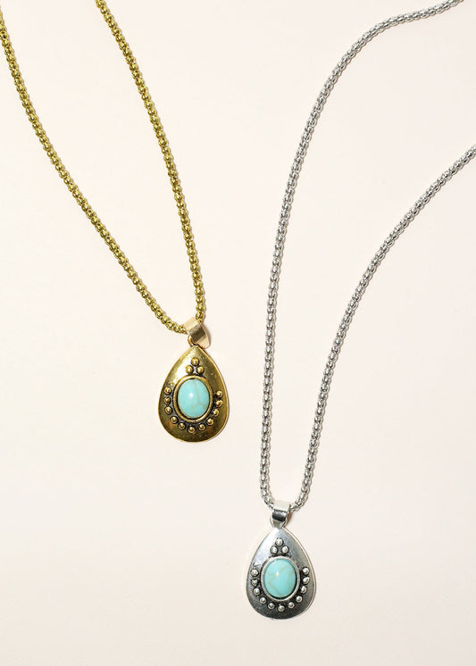 Teardrop Turquoise Necklace