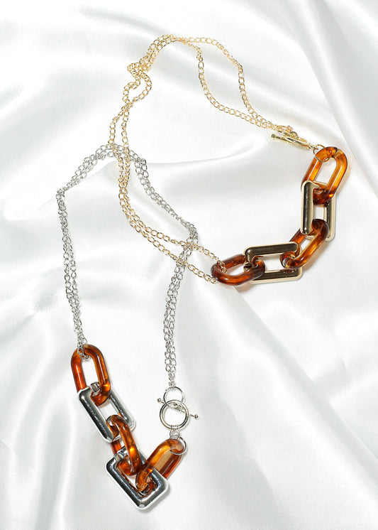 Tortoise Linked Necklace
