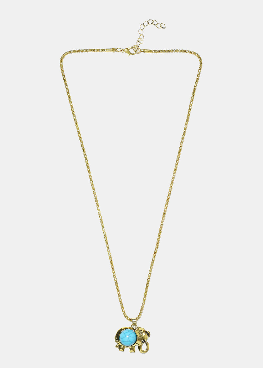 Stone Elephant Necklace