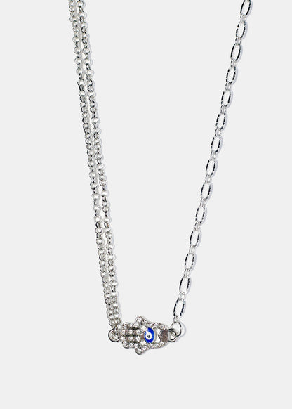 Evil Eye & Hamsa Hand Choker