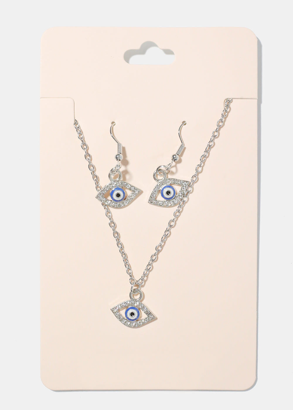 Evil Eye Necklace & Earring Set