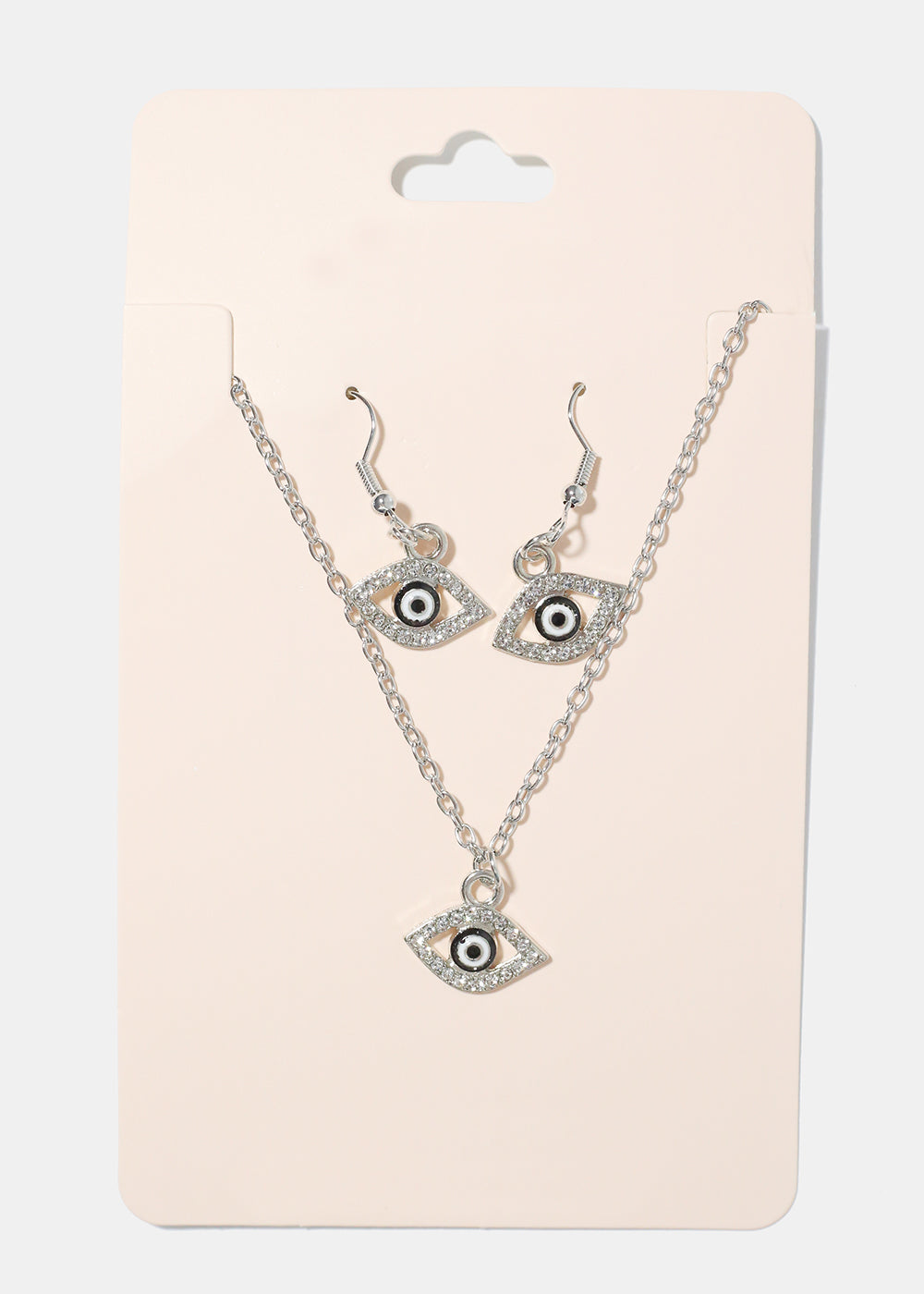 Evil Eye Necklace & Earring Set