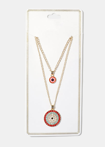 Evil Eye Layered Necklace