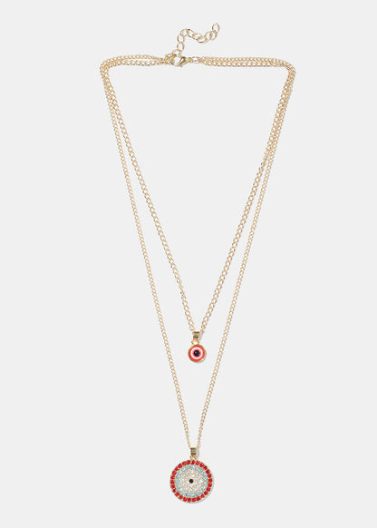 Evil Eye Layered Necklace