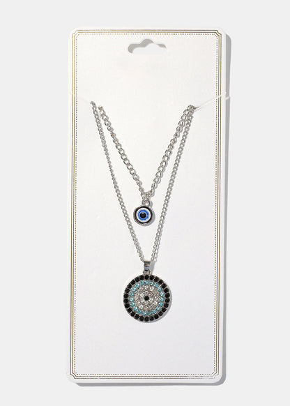 Evil Eye Layered Necklace