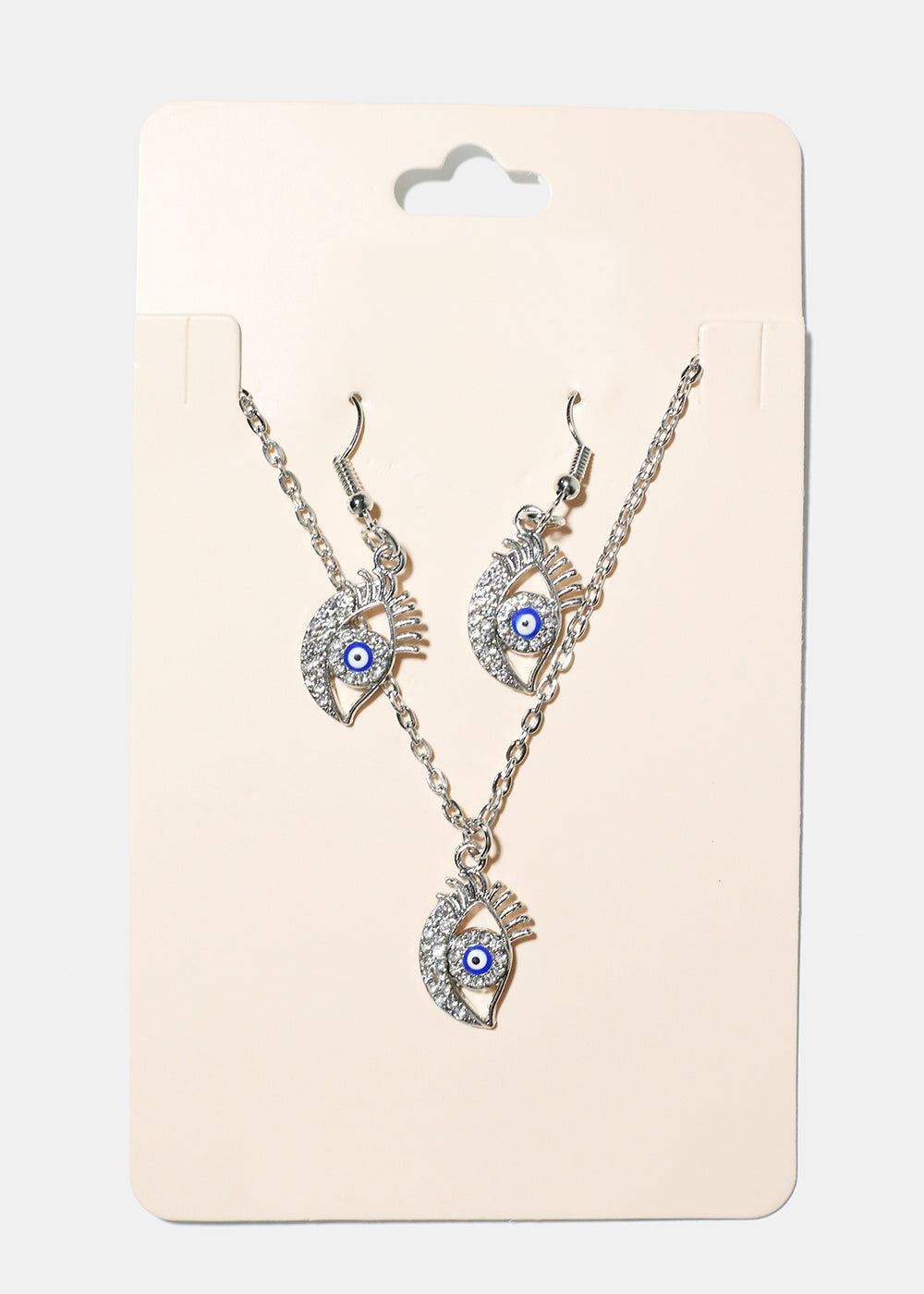Evil Eye Necklace & Earring Set