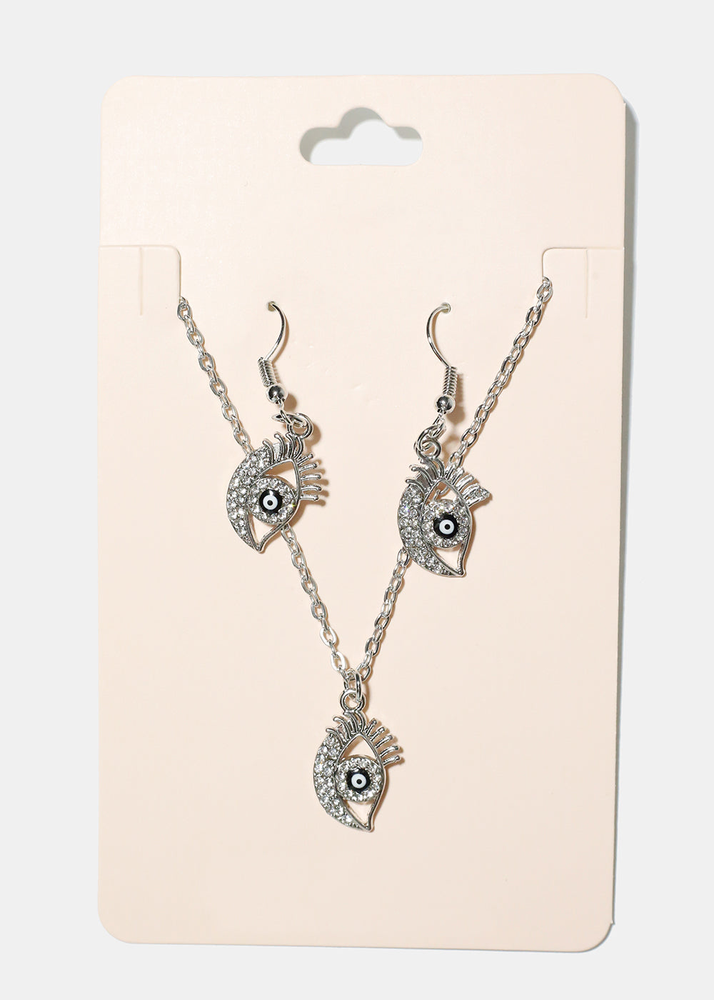 Evil Eye Necklace & Earring Set