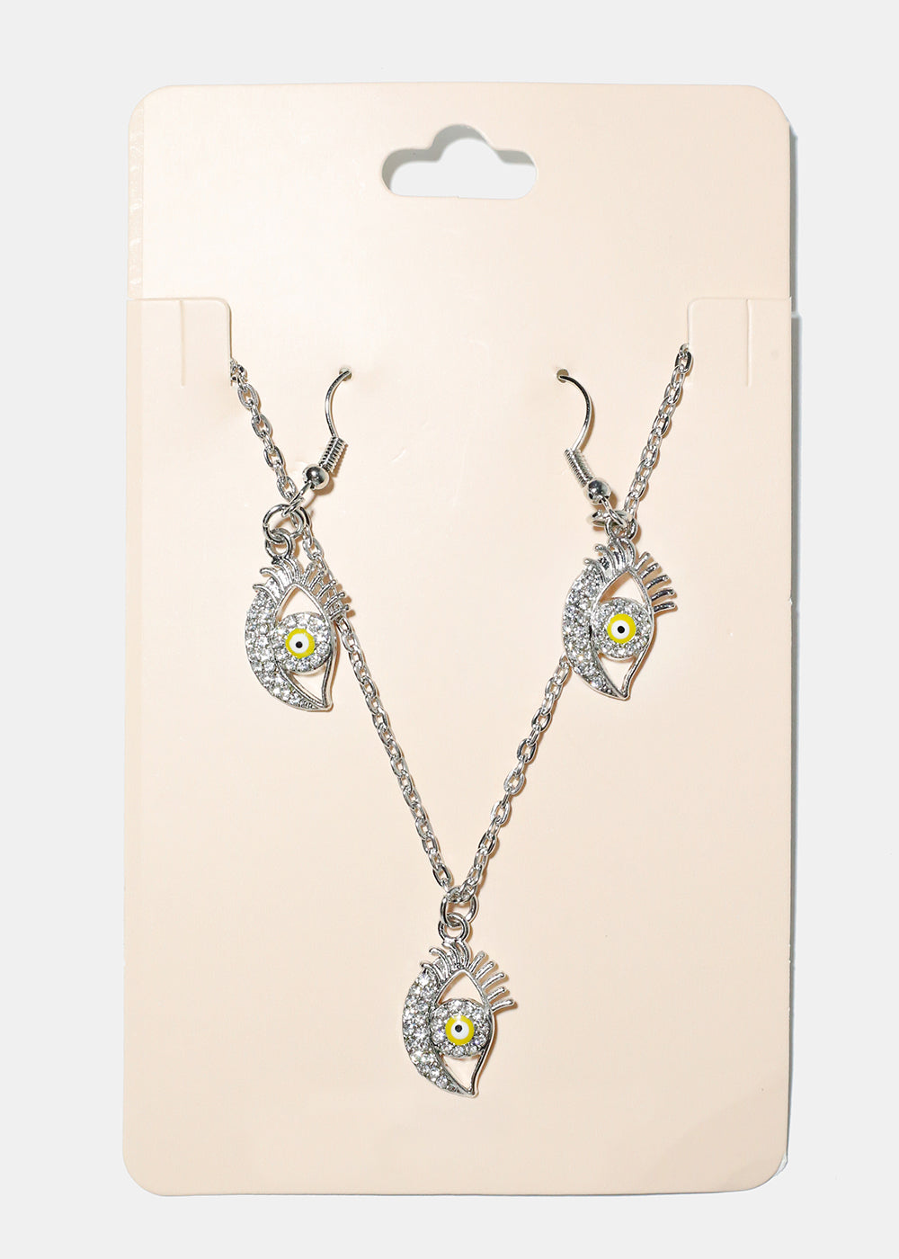 Evil Eye Necklace & Earring Set
