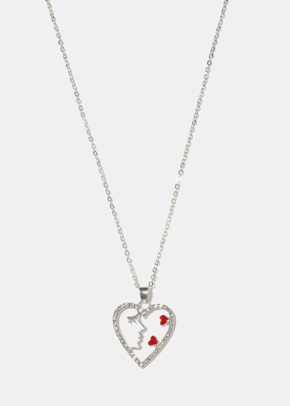 Face in Heart Necklace