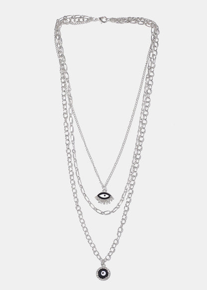 Layered Evil Eye Necklace
