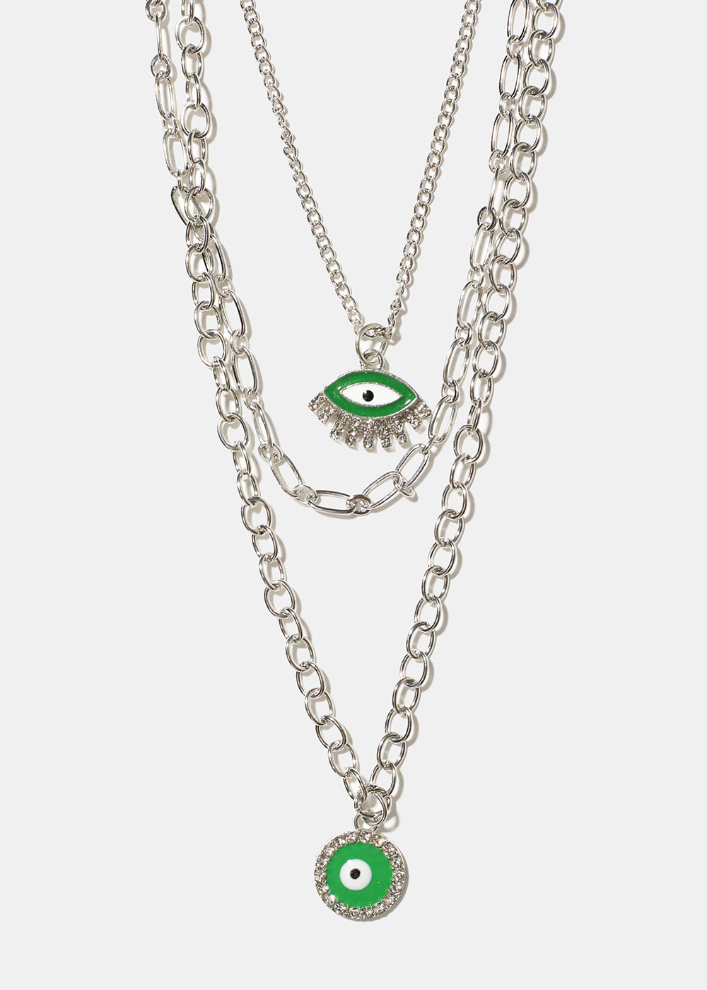 Layered Evil Eye Necklace