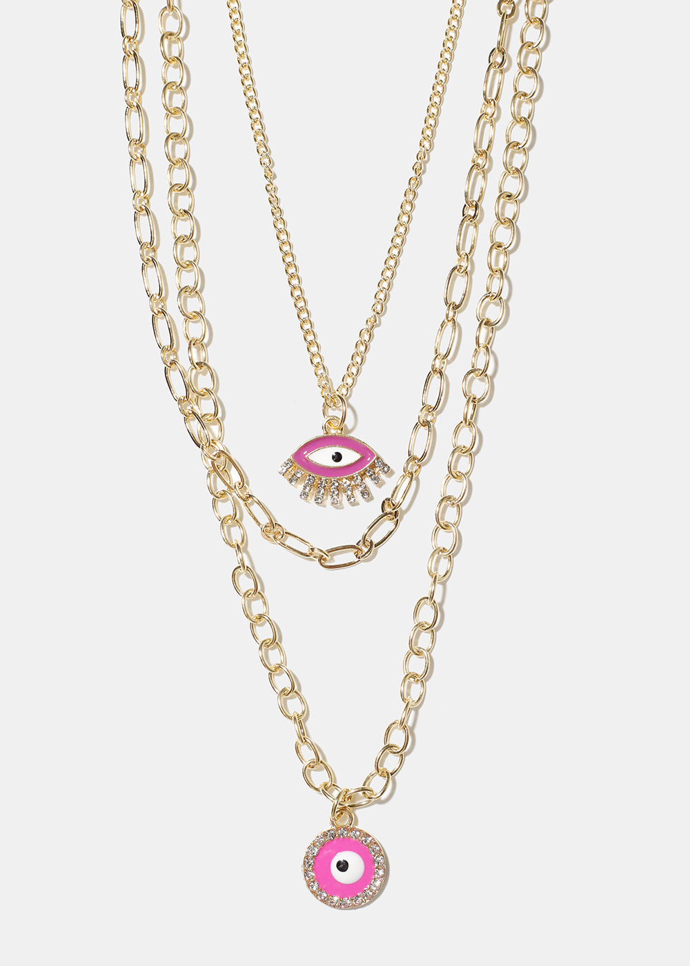 Layered Evil Eye Necklace