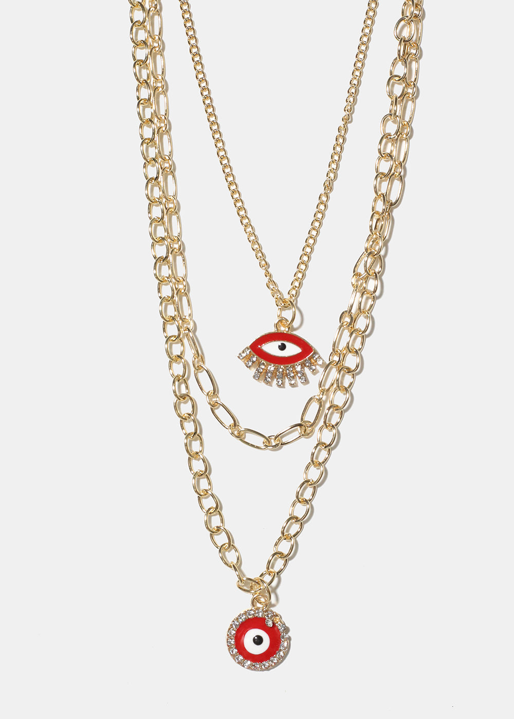 Layered Evil Eye Necklace