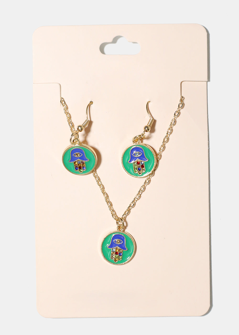 Hamsa Hand Pendant Necklace