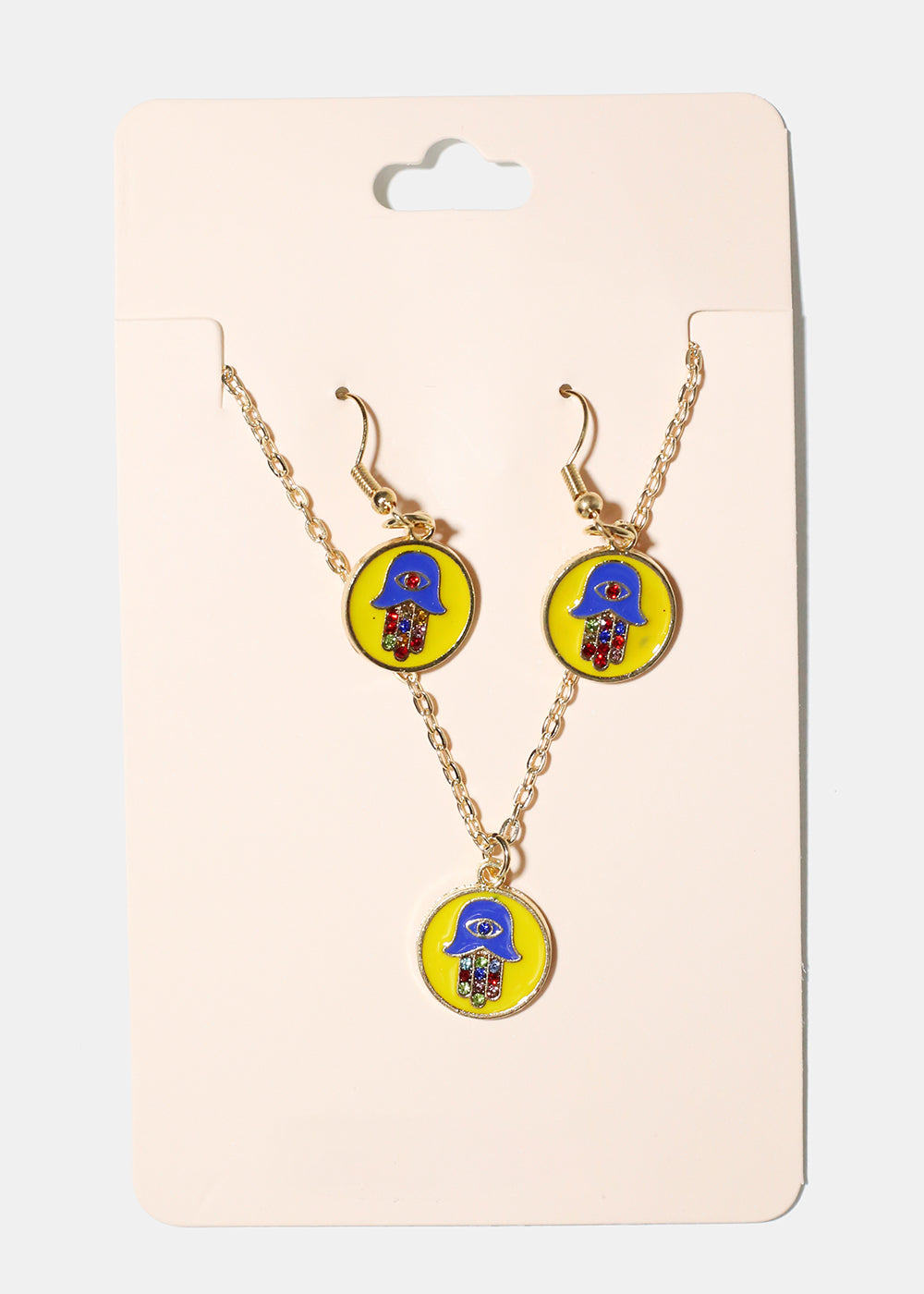 Hamsa Hand Pendant Necklace