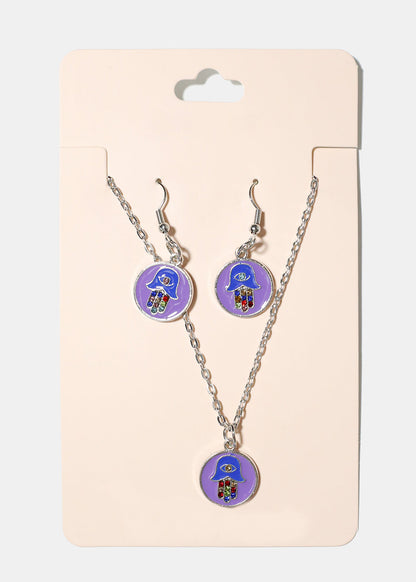 Hamsa Hand Pendant Necklace