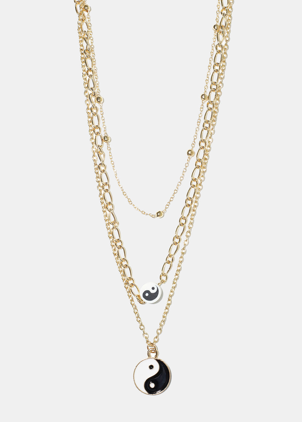 Yin Yang Layered Necklace