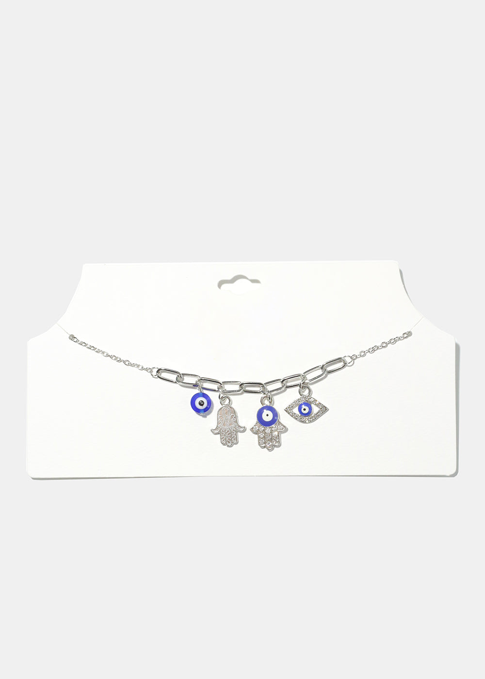 Hamsa Hand & Evil Eye Necklace