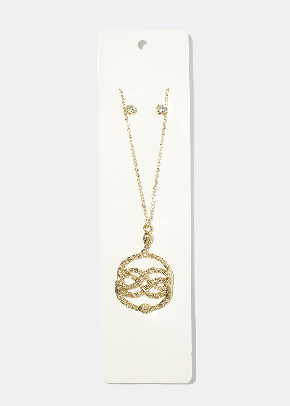 Snake Medallion & Earring Set
