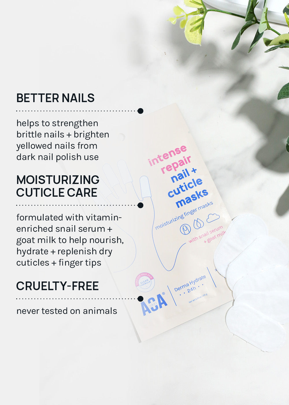 AOA Skin Intense Repair Nail + Cuticle Masks