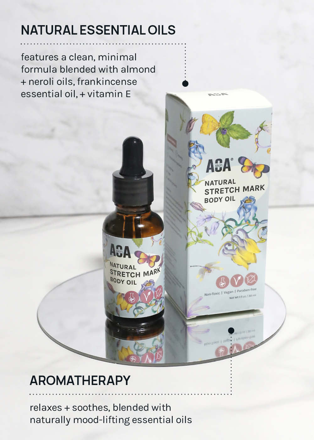 AOA Skin Natural Stretch Mark Body Oil