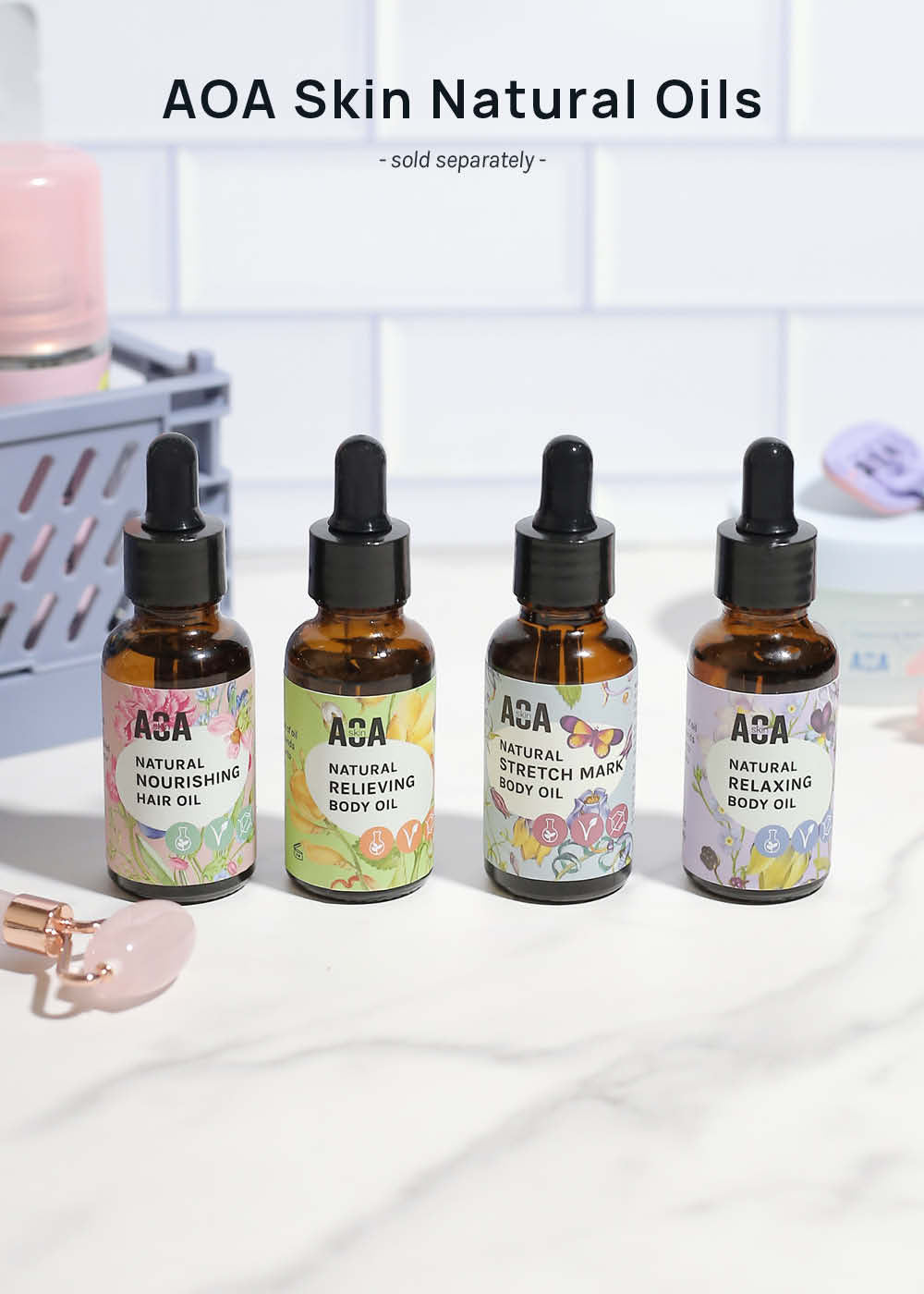 AOA Skin Natural Stretch Mark Body Oil